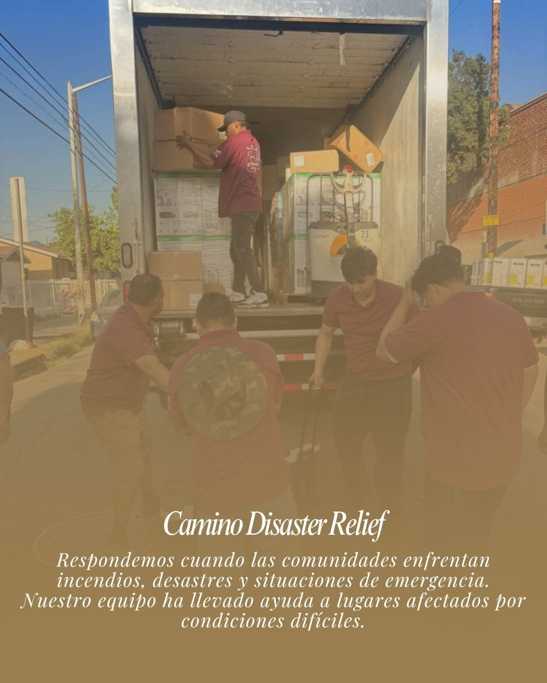Respondemos cuando las comunidades enfrentan incendios, desastres y situaciones de emergencia.