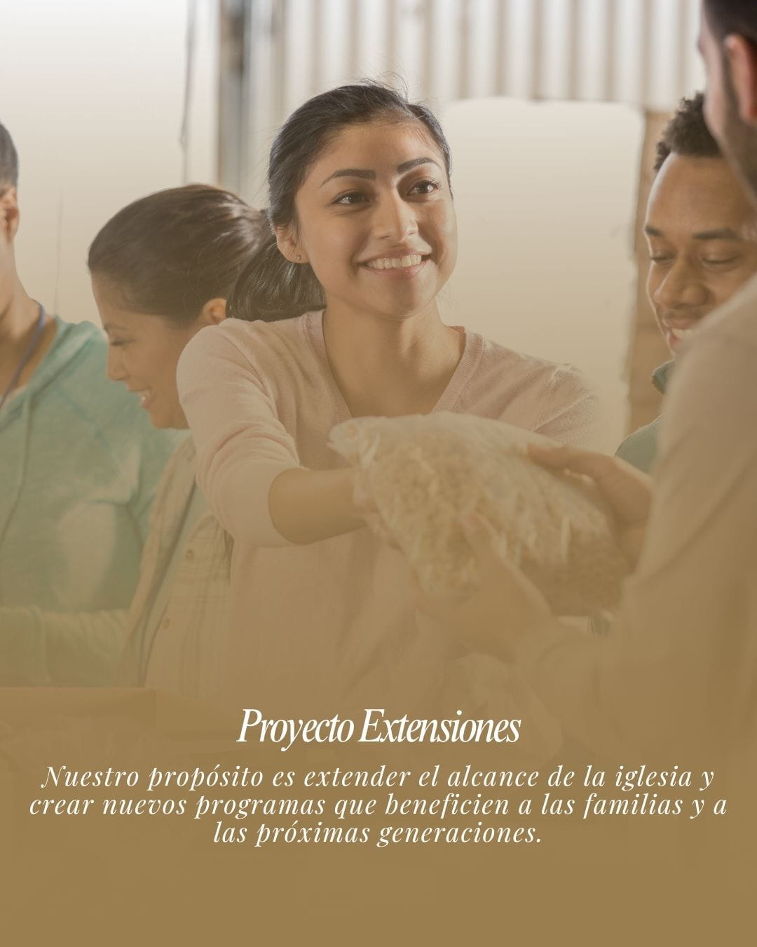 Nuestro propósito es extender el alcance de la iglesia y crear nuevos programas que beneficien a las familias y a las próximas generaciones.